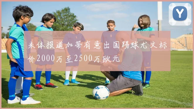 米体报道加蒂有意出国踢球尤文标价2000万至2500万欧元